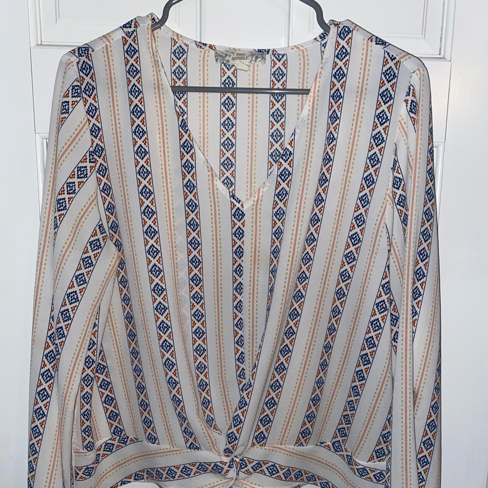 Tribal Print Blouse